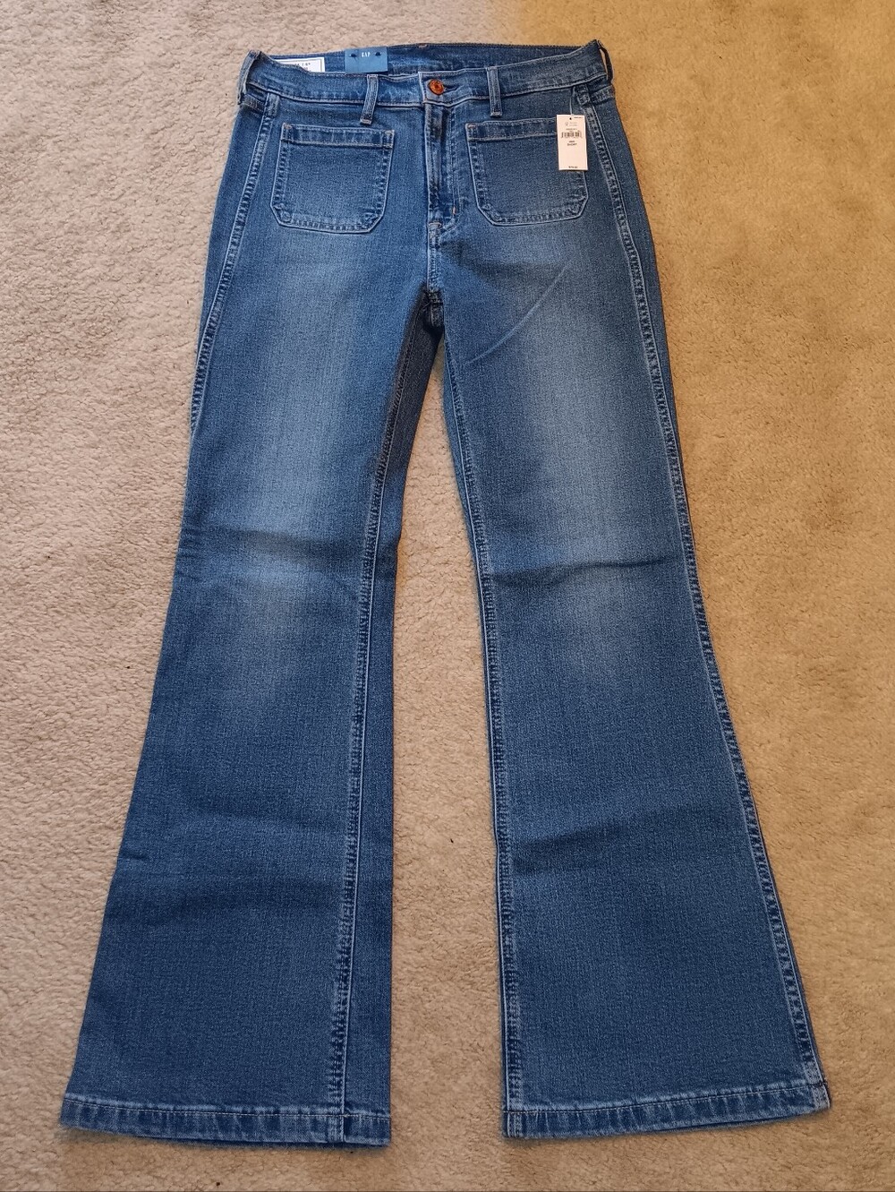 GAP Flare High Rise Stretch Jeans 28/6 Short NEW